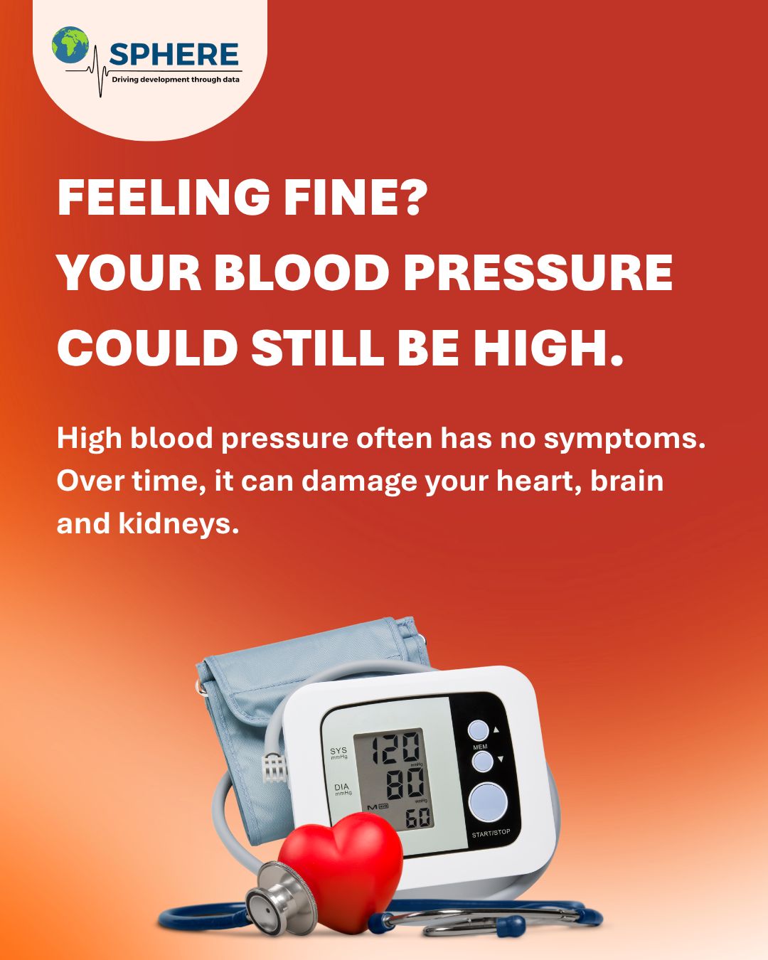 Feeling fine? Your blood pressure could still be high.